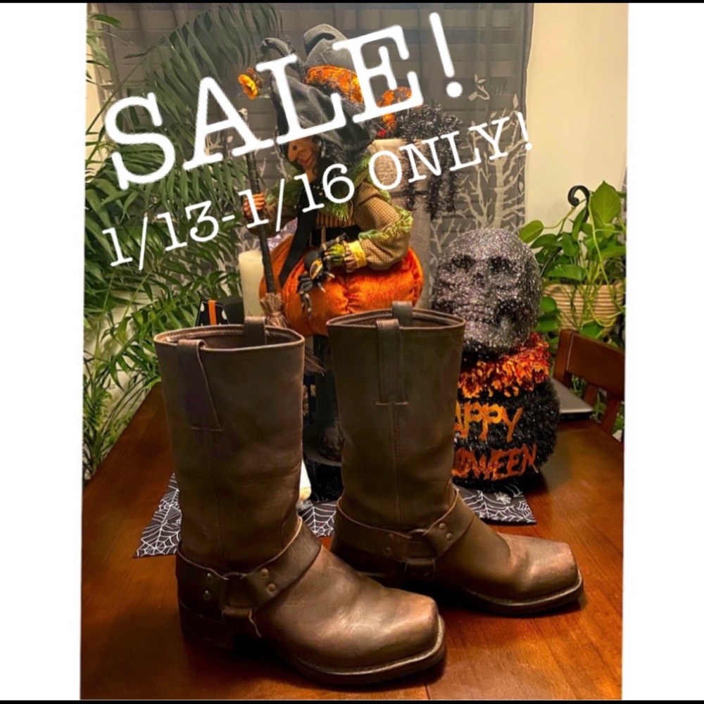 🔥Frye Harness Distressed Boots